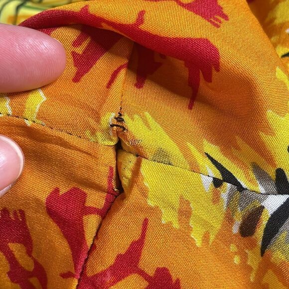 Colorful jungle leopard print high waist wide leg pants 2X - Picture 13 of 16